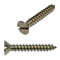 FLAT SLOT TAP SCREW SS